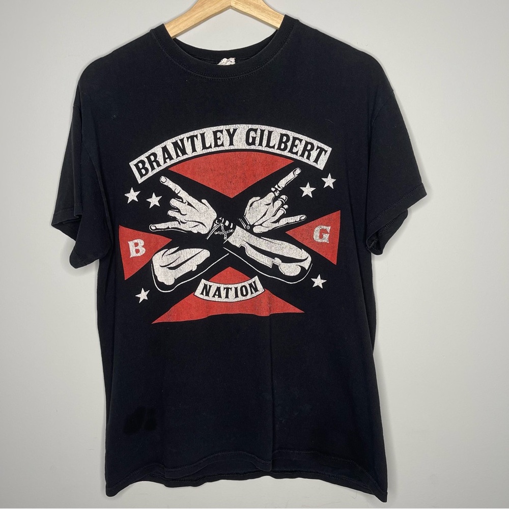 Men’s‎ Brantley Gilbert Nation concert band tee t shirt medium
